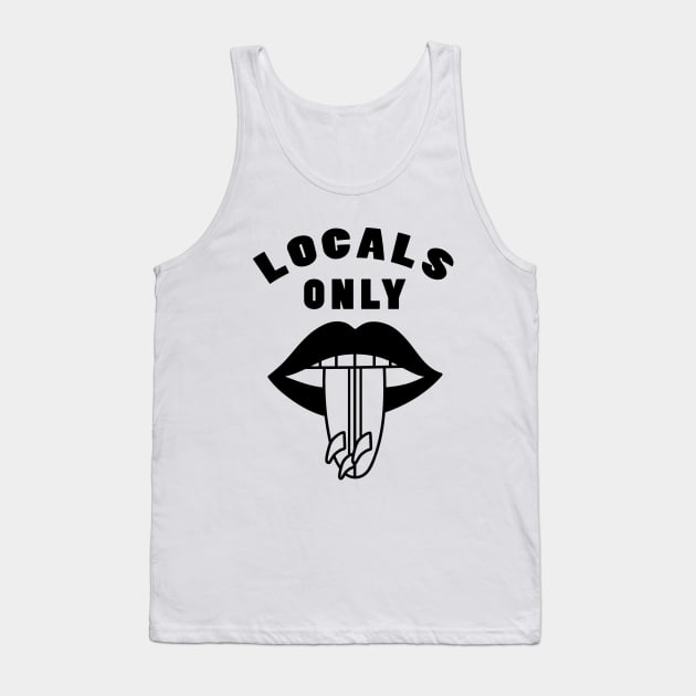 Funny Locals Only Surf Tank Top by luckybengal